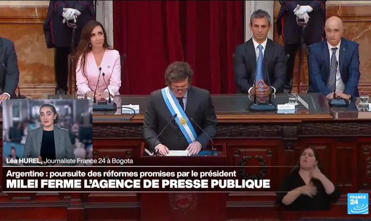 Argentine : Javier Milei ferme l'agence de presse publique
