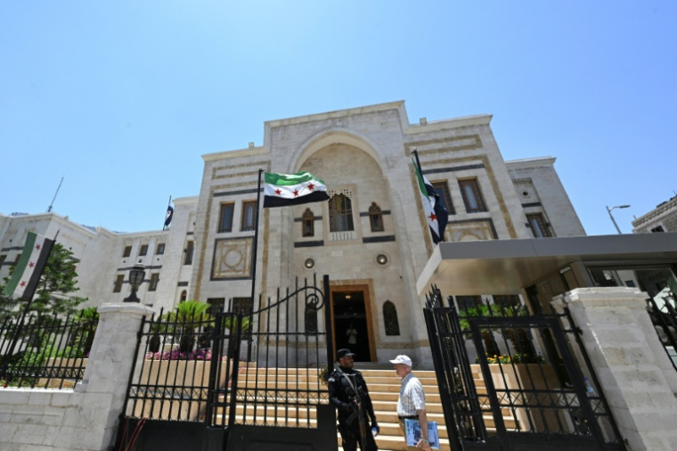 Le Parlement syrien à Damas, le 1er juillet 2026 ( AFP / LOUAI BESHARA )