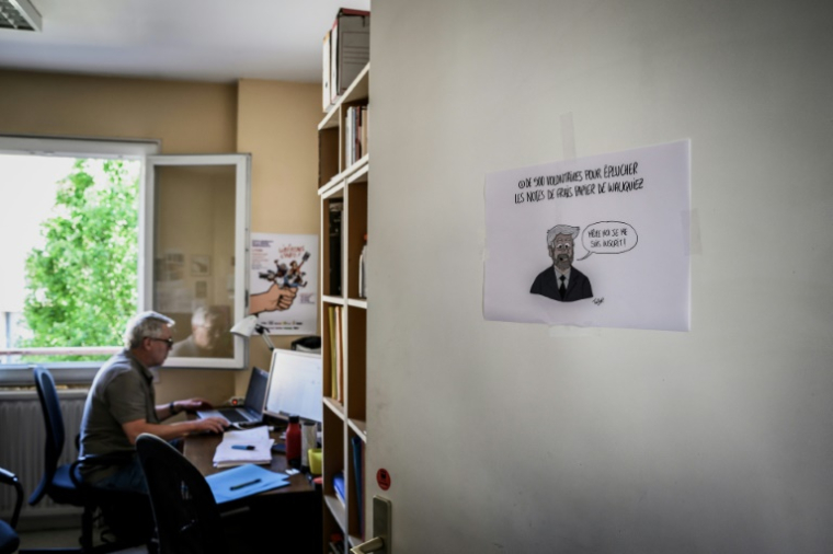 Dans les locaux de Mediacités à Lyon, le 18 juin 2026 ( AFP / Jeff PACHOUD )