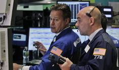 Des traders à la Bourse de New York