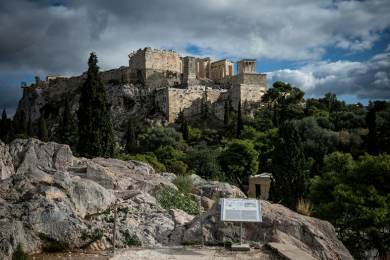 Le Parthénon sur l'Acropole d'Athènes, le 3 décembre 2024 ( AFP / Angelos TZORTZINIS )