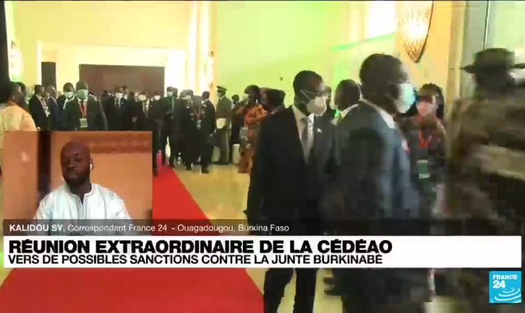 Burkina Faso : réunion extraordinaire de la Cédéao pour d'éventuelles sanctions politiques