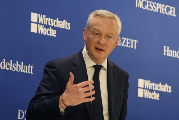 Bruno Le Maire à Berlin, en Allemagne, le 19 mars 2024. ( AFP / ODD ANDERSEN )