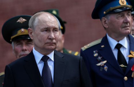 Vladimir Poutine à Moscou, en Russie, le 22 juin 2024. ( POOL / ALEXANDER KAZAKOV )