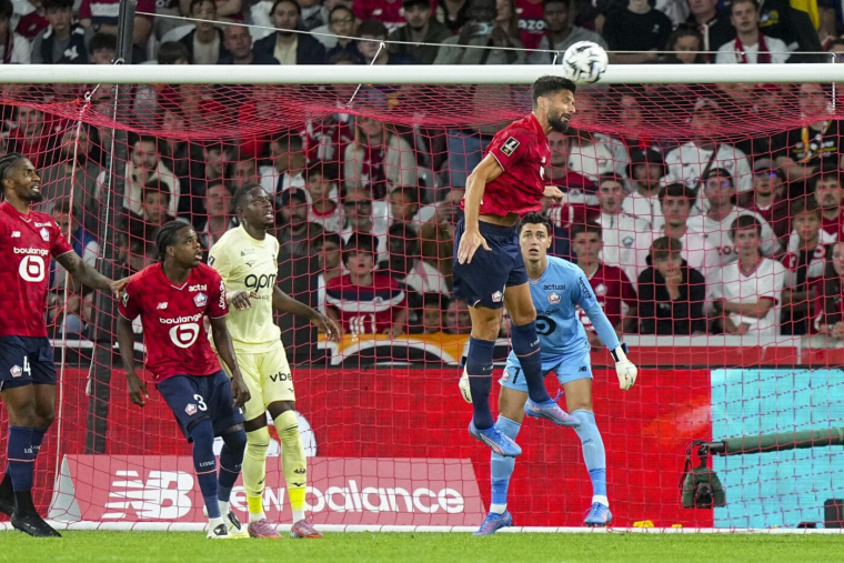 Immortel, Giroud offre la victoire à Lille contre Monaco