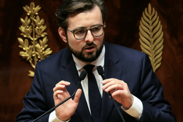 Philippe Brun à l'Assemblée nationale le 24 octobre 2025 ( AFP / Alain JOCARD )