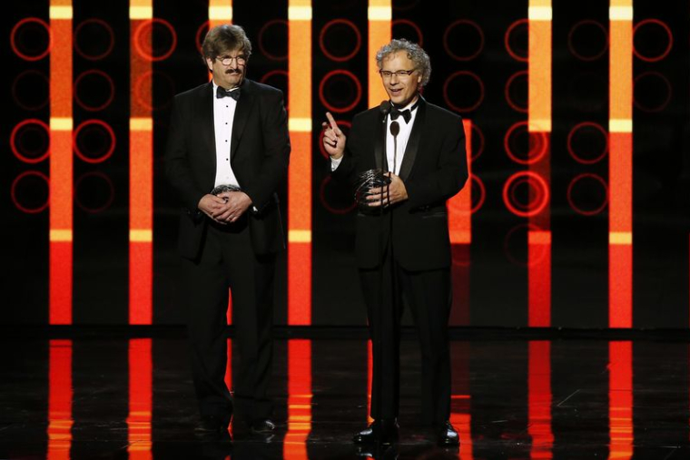 Gary Ruvkun et Victor Ambros lors des Breakthrough Prize Awards