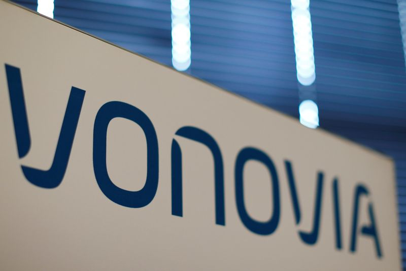 Le logo de la société immobilière allemande Vonovia