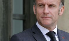 Le président Emmanuel Macron, le 24 mars 2026 à l'Elysée, à Paris ( AFP / Ludovic MARIN )