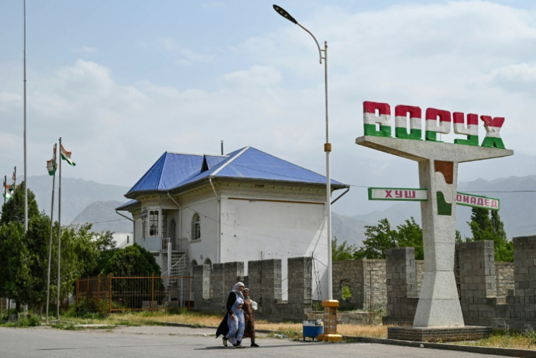 L'enclave tadjike de Vorukh, dans la région de Batken, le 24 mai 2025 au Kirghizstan ( AFP / Guliza Urustambek kyzy )