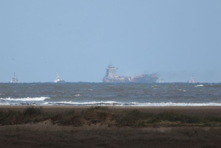 Collision entre un pétrolier et un cargo au large de la côte nord-est de l'Angleterre