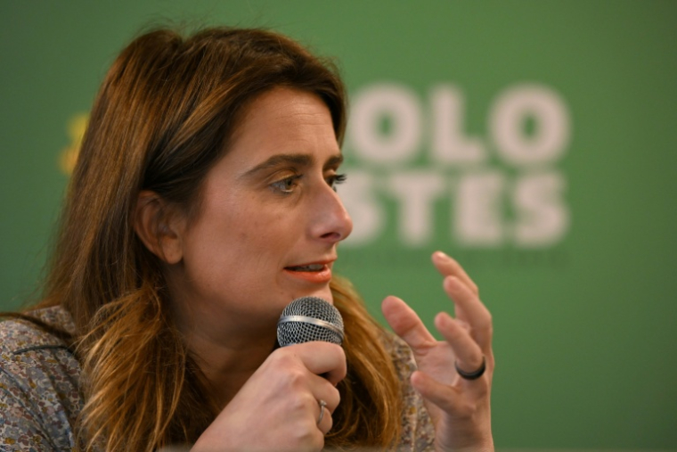 La secrétaire nationale des Ecologistes Marine Tondelier le 19 janvier 2026, à Paris ( AFP / Blanca CRUZ )