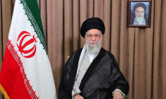 Le Guide suprême iranien, l'ayatollah Ali Khamenei, lors d'un message télévisé suite aux frappes israéliennes à Téhéran