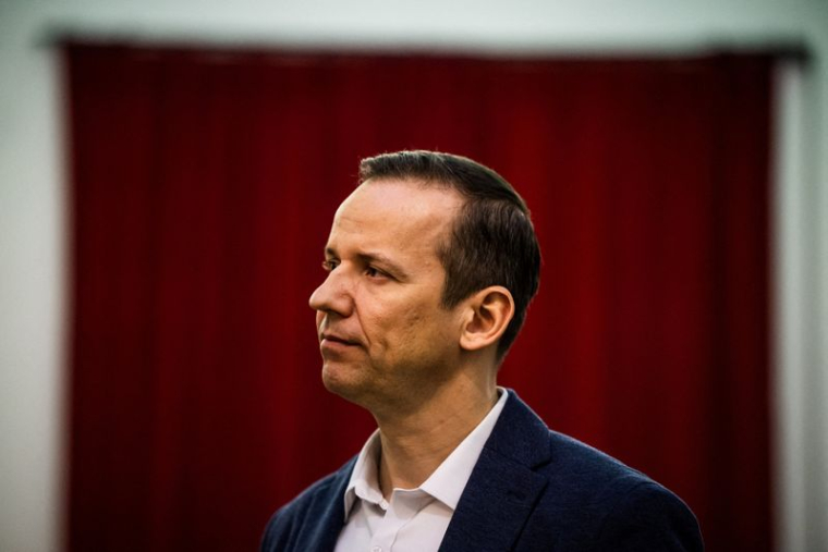 Laszlo Toroczkai, chef du parti politique d'extrême droite Our Homeland (Notre patrie)