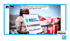 L'appel de 150 responsables religieux pour "en finir avec le nationalisme vaccinal"