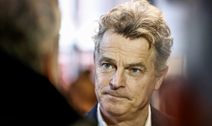 Fabien Roussel, le 15 mars 2024, à Lille ( AFP / SAMEER AL-DOUMY )