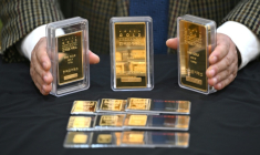 A la Bourse de l'or de Séoul, le 26 janvier 2025 ( AFP / Jung Yeon-je )