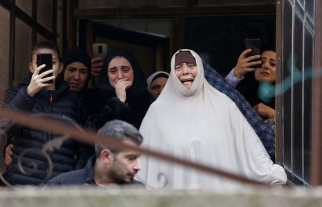 Funérailles d'un Palestinien tué lors d'un raid israélien, près de Ramallah
