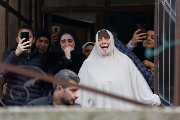 Funérailles d'un Palestinien tué lors d'un raid israélien, près de Ramallah