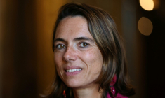 La sénatrice LR Christine Lavarde au Palais du Luxembourg à Paris, le 1er octobre 2026 ( AFP / Anne-Christine POUJOULAT )