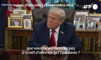 Trump affirme qu'il ne "permettra pas à Israël d'annexer la Cisjordanie"