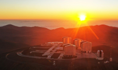La plateforme du Very Large Telescope (VLT) de l'ESO à Paranal, au Chili ( AFP / RODRIGO ARANGUA )