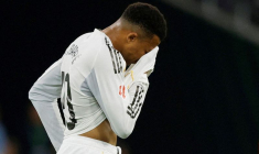 Kylian Mbappe lors d'un match avec le Real Madrid