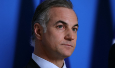 Nicolas Namias à Paris, le 27 février 2024. ( AFP / THOMAS SAMSON )
