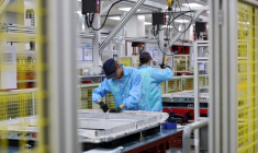 Visite de presse organisée des installations de Leapmotor, à Huzhou