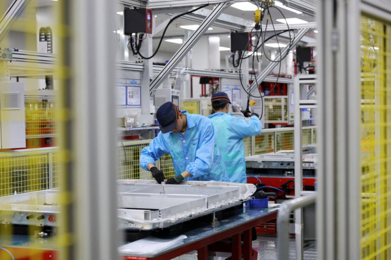 Visite de presse organisée des installations de Leapmotor, à Huzhou