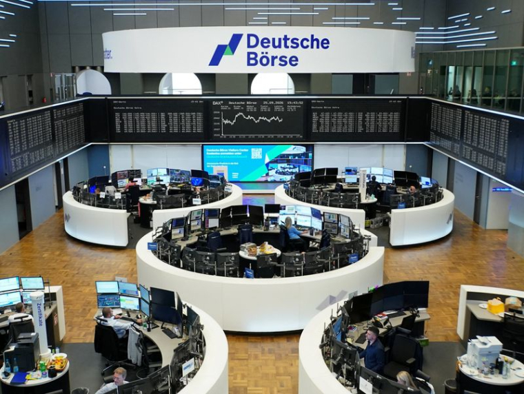 Graphique de l'indice boursier allemand DAX (Deutscher Aktienindex) à la Bourse de Francfort