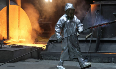 Photo d'archives d'une aciérie ThyssenKrupp à Duisburg, en Allemagne