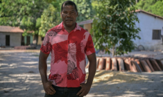 Walter dos Santos, habitant du quilombo Piqui da Rampa, lors d'un entretien avec l'AFP à Vargem Grande, dans l'État du Maranhao, dans le nord-est du Brésil, le 13 octobre 2026 ( AFP / Nelson ALMEIDA )