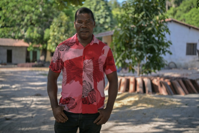 Walter dos Santos, habitant du quilombo Piqui da Rampa, lors d'un entretien avec l'AFP à Vargem Grande, dans l'État du Maranhao, dans le nord-est du Brésil, le 13 octobre 2026 ( AFP / Nelson ALMEIDA )