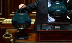 Vote au Sénat français à Paris