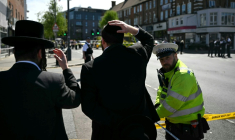 Dans le quartier londonien de Golders Green, le 29 avril 2026 ( AFP / JUSTIN TALLIS )