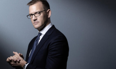 L'homme d'affaires tchèqueDaniel Kretinsky le 22 janvier 2020 à Paris. ( AFP / JOEL SAGET )