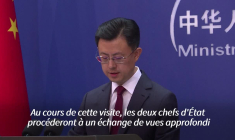Pékin "se réjouit" de la visite imminente de Donald Trump