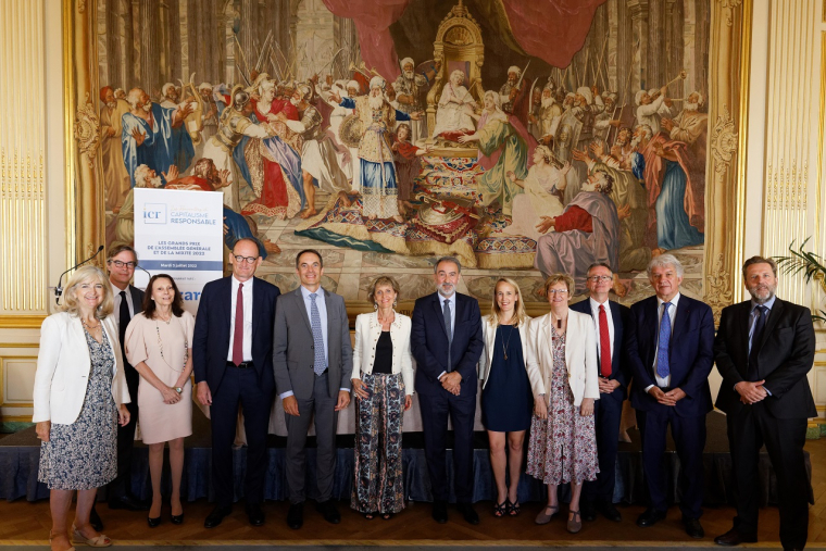L'ensemble des lauréats des Grands Prix de l'Assemblée Générale et de la Mixité. (crédit : ICR)
