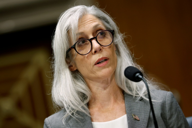L'ancienne directrice des Centres pour le contrôle et la prévention des maladies (CDC), Susan Monarez, témoigne devant une commission sénatoriale, à Washington, le 17 septembre 2025 ( GETTY IMAGES NORTH AMERICA / Kevin Dietsch )