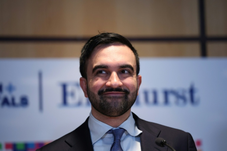 Le maire-élu de New York City lors d'une conférence de presse dans un hôpital du Queens le 30 décembre 2025, à deux jours de sa prise de fonction. ( AFP / TIMOTHY A.CLARY )