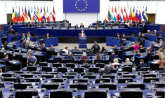 Une séance du Parlement européen, à Strasbourg, en octobre 2025 (illustration) ( AFP / FREDERICK FLORIN )