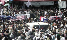 FAUSSES FUNÉRAILLES À KHOST POUR FÊTER LE DÉPART DES AMÉRICAINS