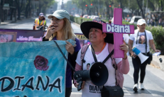 Manifestation contre les violences faites aux femmes à Mexico, le 25 novembre 2025 ( AFP / Franyeli Garcia )