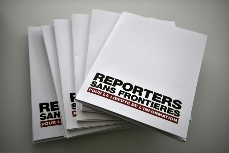 La liberté de la presse au plus bas depuis 25 ans dans le monde, alerte Reporter Sans Frontières ( AFP / PHILIPPE LOPEZ )