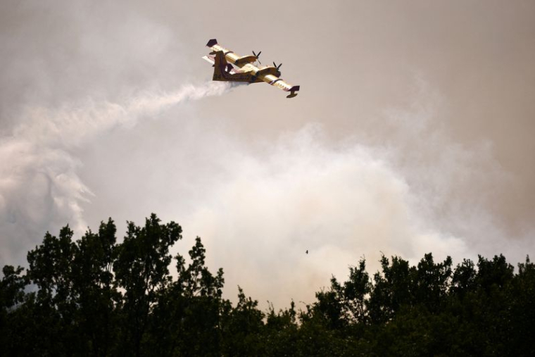 Incendie de forêt près de Ponteves, dans le département de Var