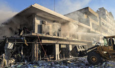 Tyre, au Liban, le 2 mars 2026 après une attaque américano-israélienne.  ( AFP / KAWNAT HAJU )