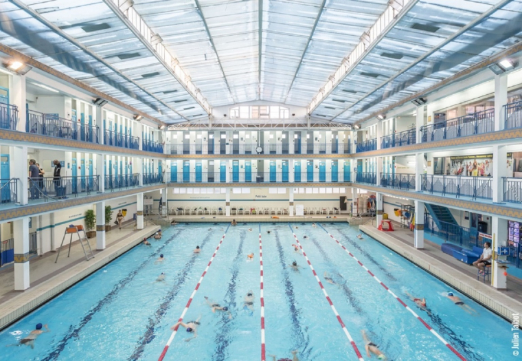 La piscine de Pontoise (Crédit photo : @Pascal Dhennequin_Ville de Paris)
