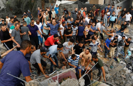 La suite d'une frappe israélienne à Gaza