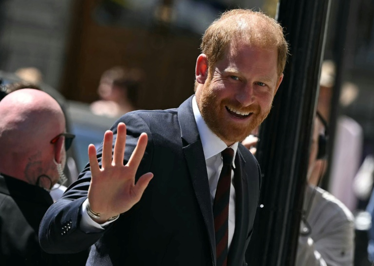 Le prince Harry, duc de Sussex, le 7 juillet 2026 à Londres ( AFP / JUSTIN TALLIS )
